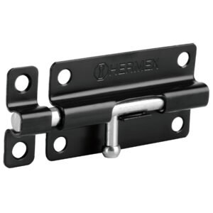 PASADOR DE BARRIL 4» DE ACERO ACABADO NEGRO, HERMEX