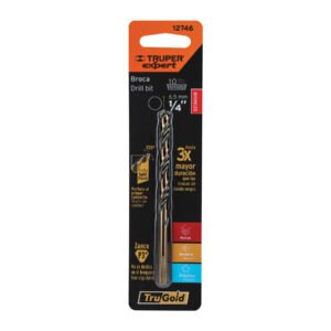 BROCA TRUGOLD DE 1/4″ PARA METAL, TRUPER EXPERT