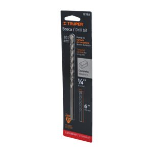 BROCA PARA CONCRETO DE 1/4″ X 6″ EN BLISTER, TRUPER