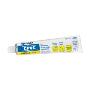 CEMENTO AMARILLO P/CPVC EN TUBO DE 50 ML BAJA PRESION FOSET