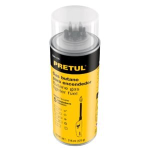 LATA DE GAS BUTANO PARA ENCENDEDOR 125G PRETUL
