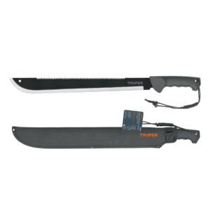 MACHETE DOBLE FILO DE 18″ CON FUNDA