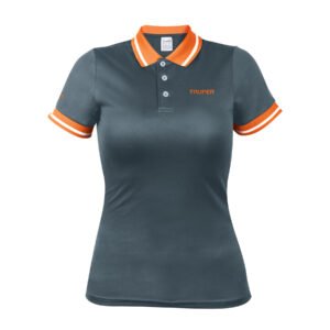 PLAYERA TIPO POLO GRIS PARA DAMA TALLA CH