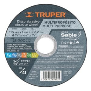 DISCO TIPO 41 DE 1/2″ X 1MM CORTE MULTIMATERIAL, SABLE