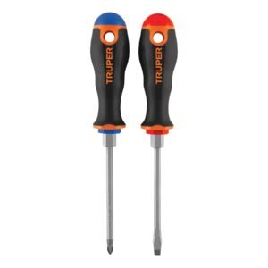 DUO DE DESARMADORES 3/16″ X 4″ MANGO CONFORT GRIP TRUPER