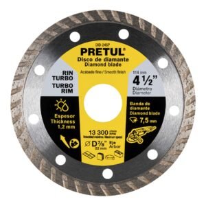 DISCO DE DIAMANTE – RIN TURBO – 4-1/2″ – PRETUL