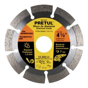 DISCO DE DIAMANTE DE 4 1/2″ X 1.2 MM RIN SEGMENTADO PRETUL