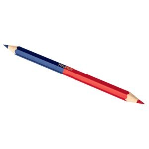 BLISTER CON 2 LAPICES 18CM BICOLOR GRUESOS PARA CARPINTERO