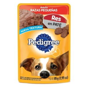 Alimento para Perro Pedigree Adulto Razas Pequeñas Res en Paté 85 g