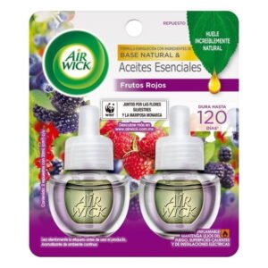 Aromatizante ambiental Air Wick frutos rojos 2 repuestos de 20 ml c/u