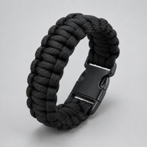 Pulsera Cobra Clasica – Paracord Negra