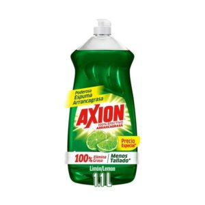 Lavatrastes Líquido Axion Limón 100% Efectivo Arrancagrasa 1.1 L