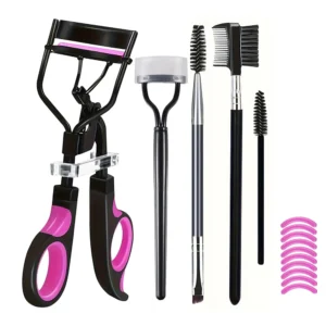 7/15pcs Eyelash Curler Set With Replacement Pads For Women Eyelashes Curling Tweezers Clips Lash Mascara Wands Brush