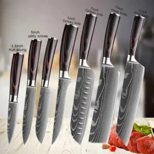 Cuchillo Chef Damasco profesional para cocina