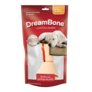 Premios para Perro DreamBone con Pollo y Vegetales Hueso Mediano 1 pza