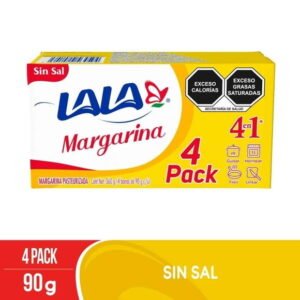 Margarina Lala barra 90 g sin sal 4 pzas