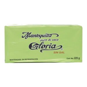 Mantequilla Gloria sin sal en barra 225 g