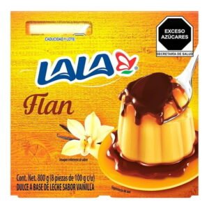 Flan de Vainilla Lala 8 pzas x 100 g