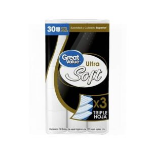 Papel Higiénico Great Value Ultrasoft 30 rollos