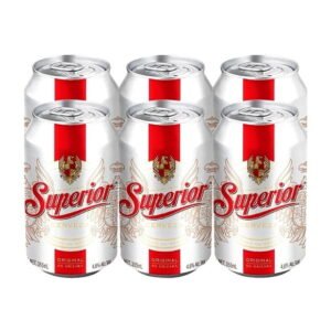 Cerveza oscura Superior 6 latas 355 ml c/u