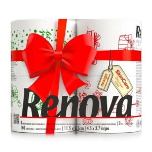 Papel higiénico Renova navidad 4 rollos con 160 hojas triples