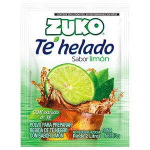 Bebida en polvo Zuko Té helado negro sabor limón 13 g