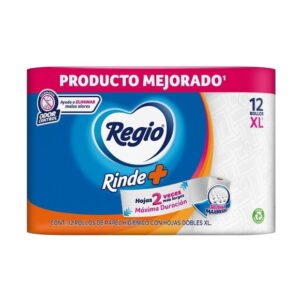 Papel higiénico Regio Rinde + 12 rollos