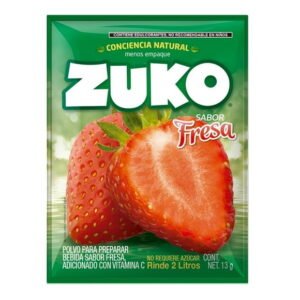 Bebida en polvo Zuko sabor fresa 13 g