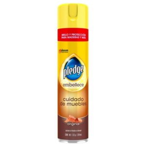 Lustrador de muebles Pledge cuidado de muebles en aerosol original 378 ml