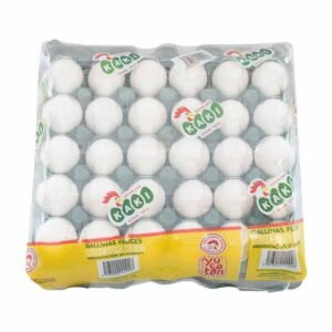 Huevo de cascaron blanco Kaki 30 piezas