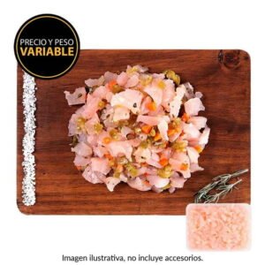 Pata de res picada por kg peso aprox por charola 600 g