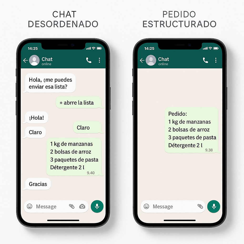Pedidos más ordenados