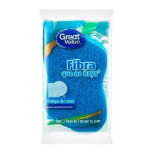 Fibra esponja Great Value trabajos delicados