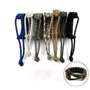 Pulsera de Paracord Ajustable Azul – 550
