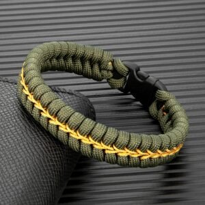 Pulsera de Paracord Creativa Blanco – MKENDN