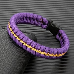 Pulsera de Paracord Creativa Dorado – MKENDN