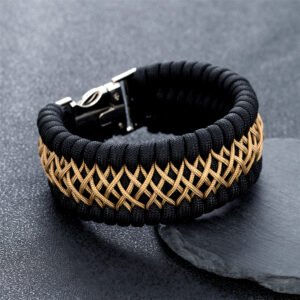 Pulsera de Paracord Blanco – Supervivencia 7 Nucleos