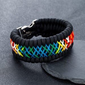 Pulsera de Paracord Camuflaje – Supervivencia 7 Nucleos