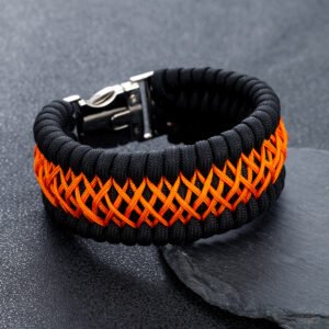 Pulsera de Paracord Rojo – Supervivencia 7 Nucleos
