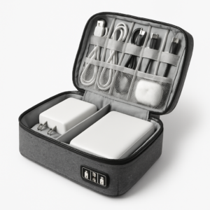 Travel Cable Organizer Bag – Bolsa organizadora de cables impermeable