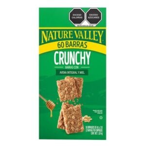 Nature Valley Crunchy Barras con Avena Integral y Miel 60 pzas de 42 g