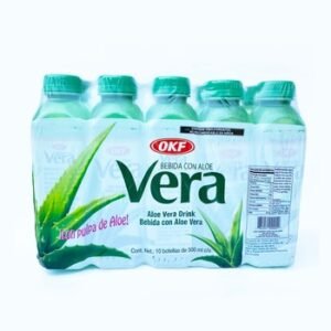 OKF Bebida de Áloe Vera 10 pzas de 500 ml
