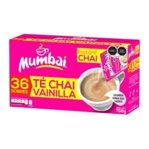 Mumbai Té Chai Sabor Vainilla 36 sobres de 90 g