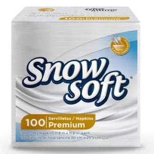 Snow Soft Servilletas Premium8 paquetes de 100 servilletas