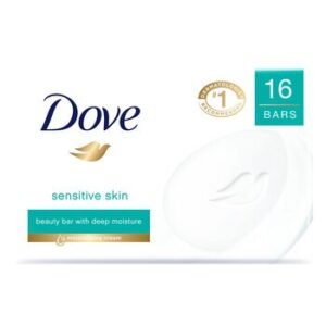 Dove Sensitive Jabón Corporal en Barra 16 pzas