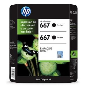 HP667 Cartucho de Tinta Negro