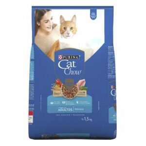 Purina Cat Chow Alimento para Gato Adulto Sabor Pescado 1.5 kg