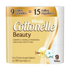 Kleenex Cottonelle Beauty Papel Higiénico 9 pzas