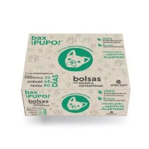 Bax Pupo Bolsas Naturales para Heces de Mascota Biodegradables y Compostables  240 Bolsas 20 rollos