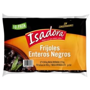 Isadora Frijoles Enteros Negros 10 pzas de 454 g